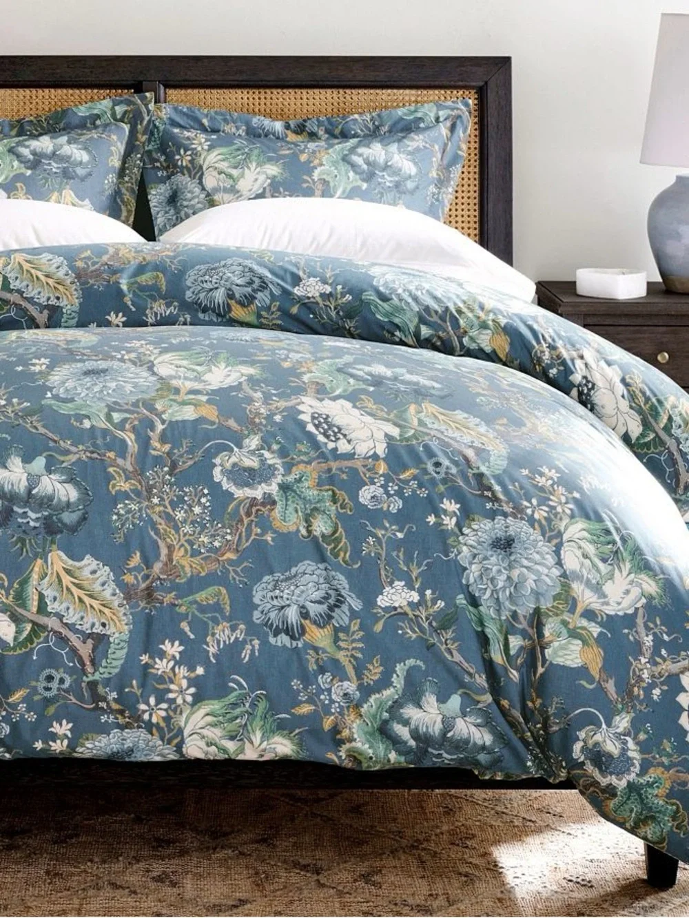 Pottery Barn Dahlia Floral Cal/King Duvet